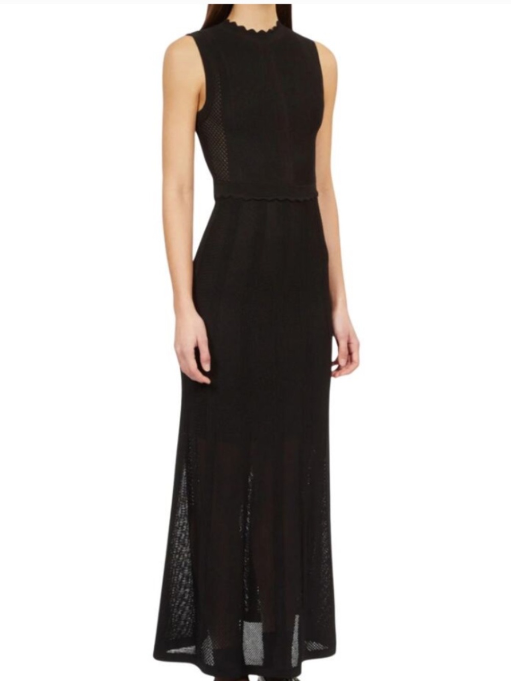 The Kooples Black Midaxi Knit Dress - Size FR 1 / US 4 - BNWT